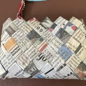 Nahui Ollin Newspaper Wrapper Zip Wallet Clutch Novelty